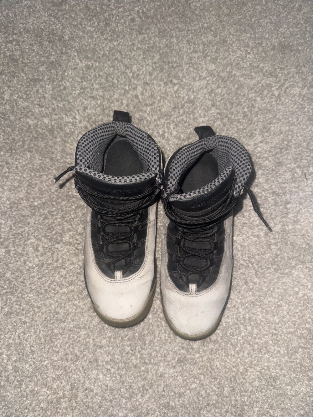 Jordan Kids High-Top Sneakers in Black and White